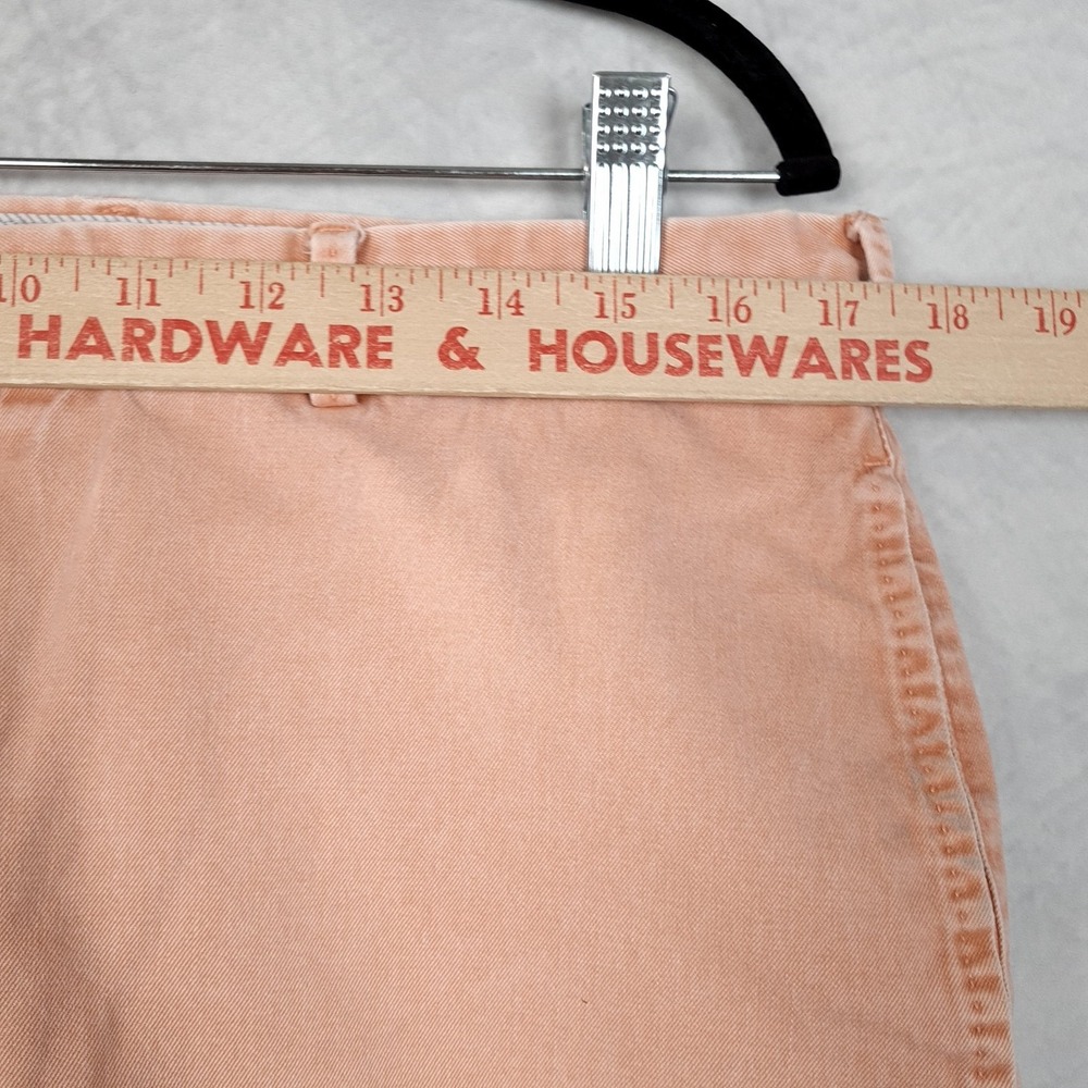 Peter Millar Shorts Mens 34/35 Orange Pima Cotton Chino 8" Myopia Hunt Club Fox - Picture 7 of 15
